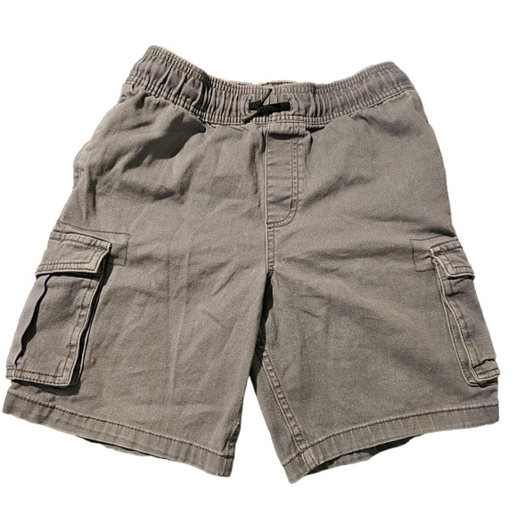 WONDER NATION Gray Mid‎ Thigh Cargo Pockets Drawstring Casual Boys Large - Picture 2 of 5